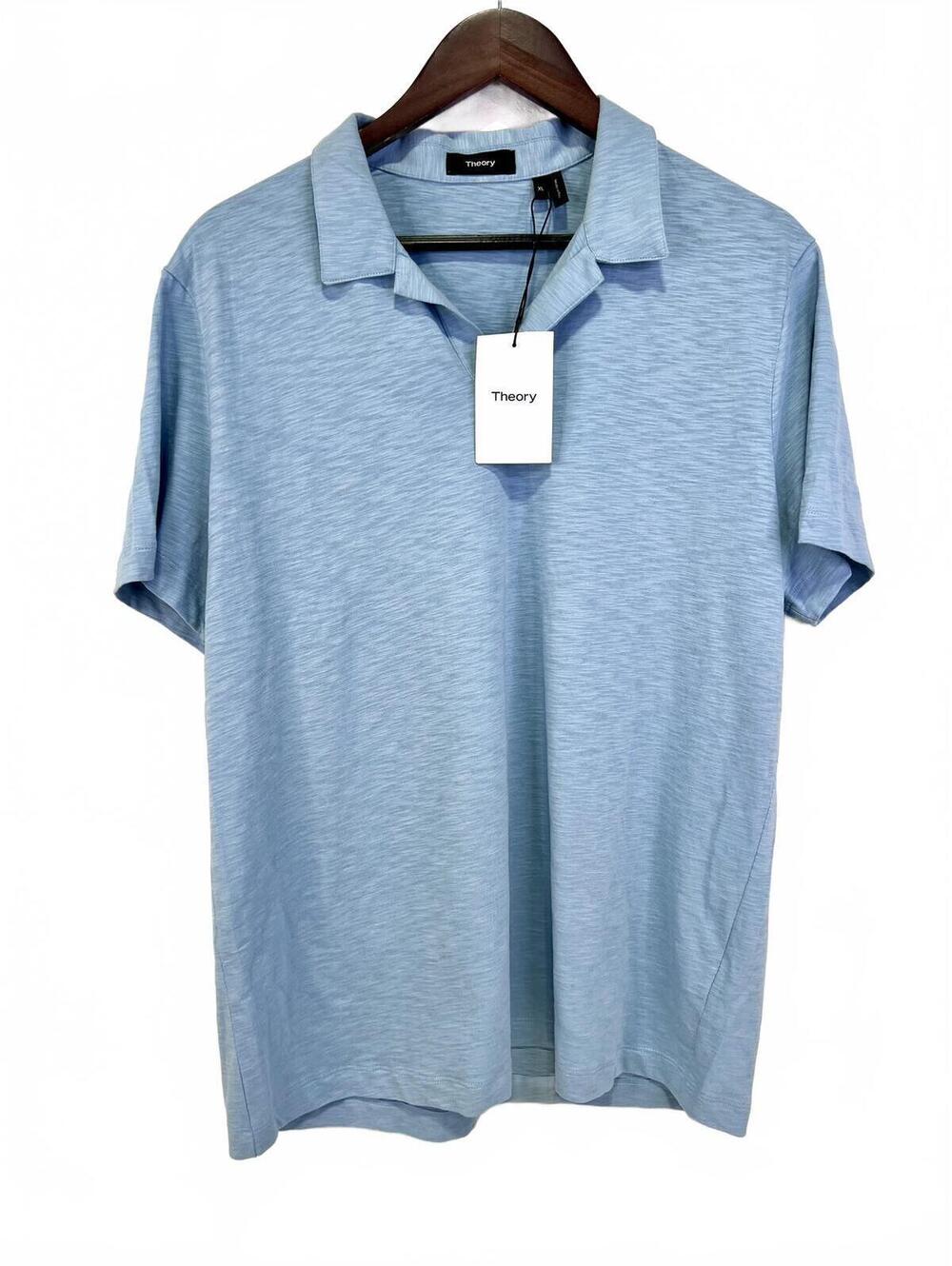 Theory Willem Polo Shirt XL Fading Cosmos 100% Cotton NWT